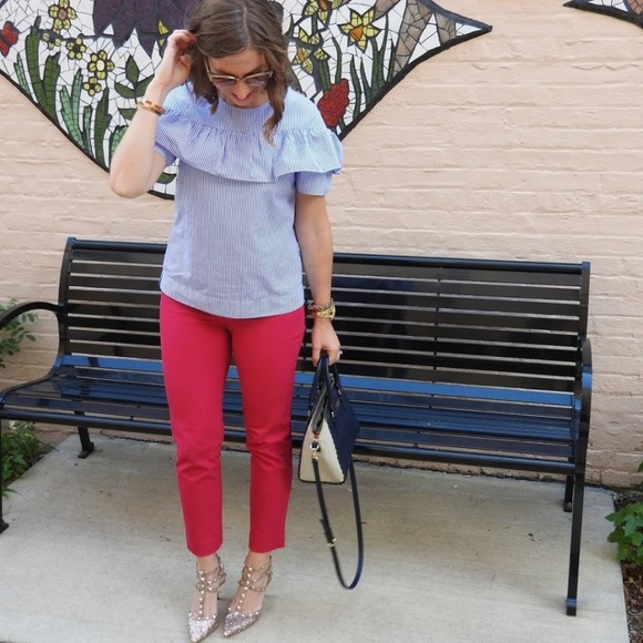 J. Crew Pants - J.Crew Red Winnie Pant City Fit